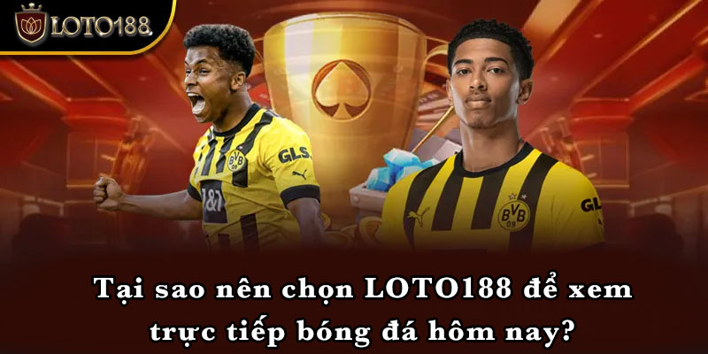 Tại sao nên chọn LOTO188 để xem trực tiếp bóng đá hôm nay?